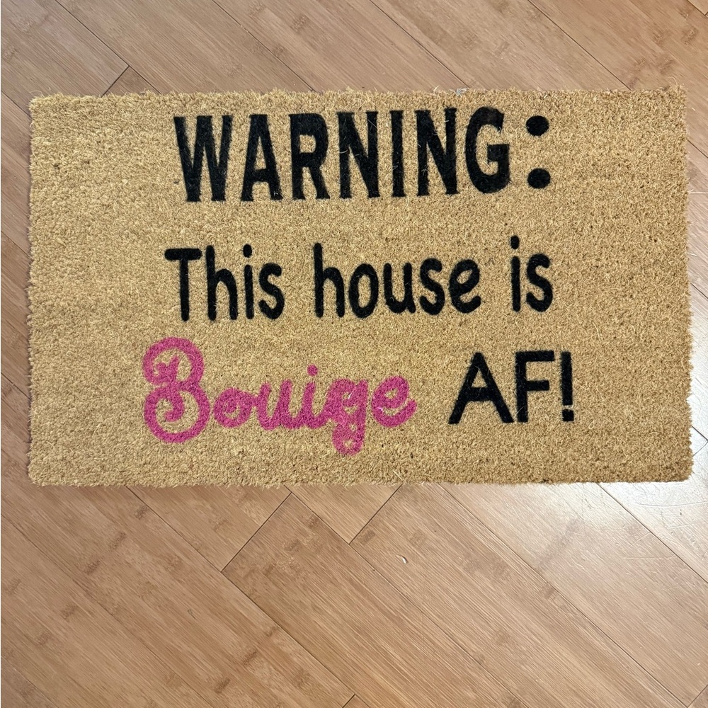 Bougie AF Tan and Pink Doormat